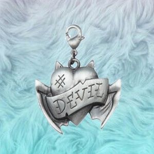 Underground Hound Devil Gun Metal Collar charm dog